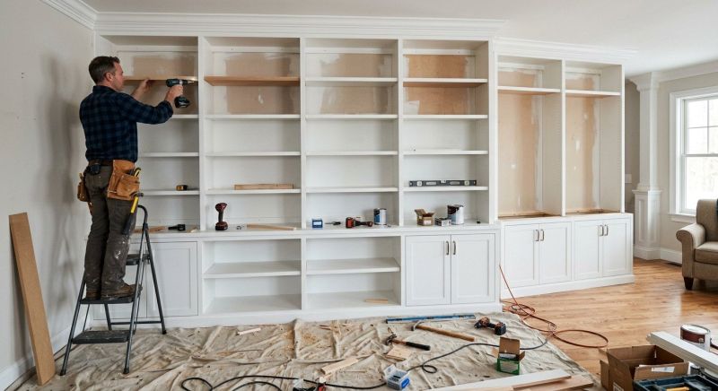 Builtin Cabinets Installation in Durham, NC